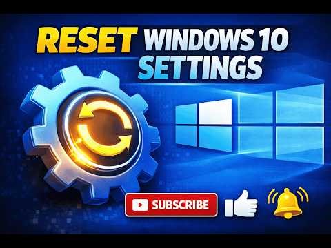 How to Reset Windows 10 Settings (Factory Reset Guide for Beginners)2026