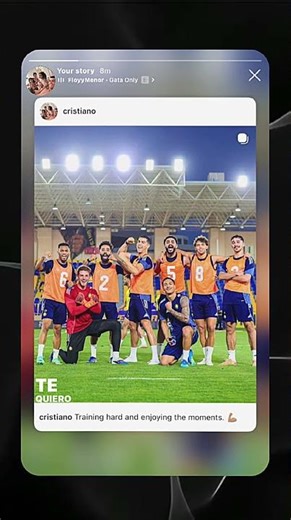 RONALDO JUST POSTED THIS! 🐐🤩 #shorts #cr7