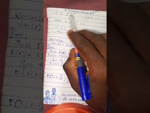 Mean and Variance of poisson distribution 