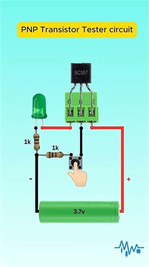 Transistor Tester Circuit with LED #Shorts