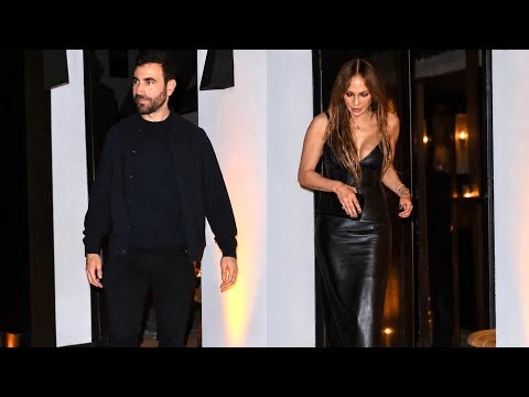 Jennifer Lopez & Brett Goldstein leaving a party in Los Angeles