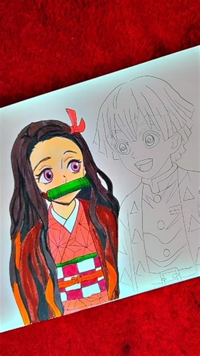 Nezuko Kamado drawing #infinitycastle #manga #shots #drawing #animeart