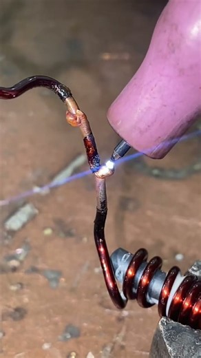 Purple Copper Wire Welding!