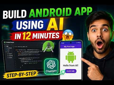 Build Android App Using AI in 12 Minutes 🤯 (Android Studio)