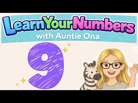 Learn Number 9 | Counting, Writing & Understanding 9 for kids 🦓