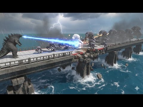 10 Levels of Alien Monsters vs Godzilla Evolution Kaiju Team | Giant Battle – ARBS