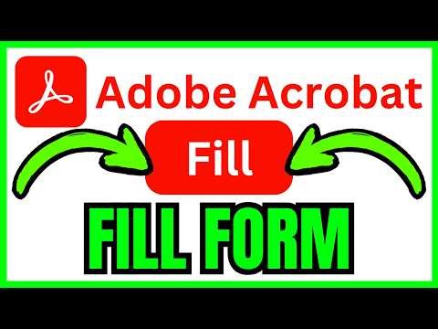 How To FILL FORM In Adobe Acrobat (QUICK & EASY) 2026