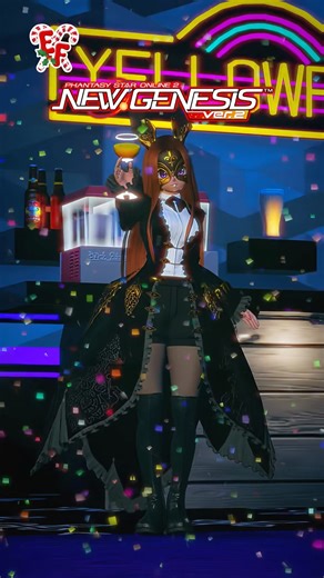 [PSO2: NGS] HAPPY NEW YEAR!!! 🥂🎉🎊 #pso2 #pso2na #pso2ngs