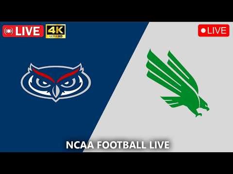 North Texas vs Florida Atlantic LIVE | NCAA College Football WEEK 9 | NCAAF LIVE