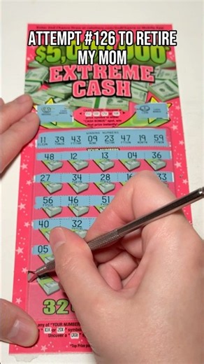 [Attempt #126] Let’s Keep Going 💪CA Lottery $5,000,000 Extreme Cash Scratcher #scratchers #lotto