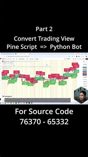 Convert Any TradingView Pine Script Strategy or Indicator into a Fully Automated Python Trading Bot