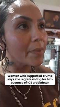 Trump Voter REGRETS Her Vote After ICE Crackdown