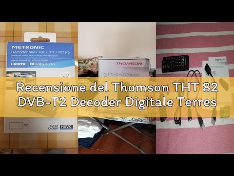 Recensione del Thomson THT 82 DVB-T2 Decoder Digitale Terrestre Mini HD HDMI/USB Senza funzione di r