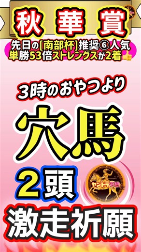 [秋華賞2026]穴馬2頭 信じるか信じないかは穴党次第👈【競馬予想】