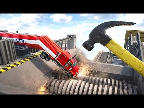 Satisfying Destruction Hammer, Gears and Shredder Machine | Teardown