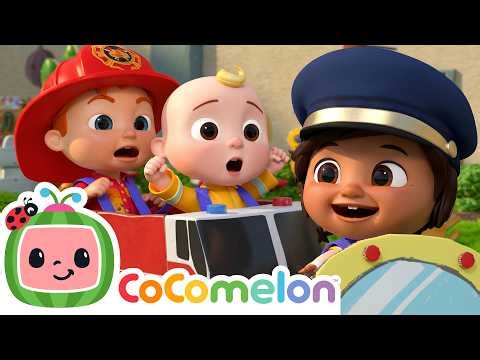 Nina Time - Wheels on the Bus! (Playground Version) | CoComelon | Cars & Truck Videos for Kids