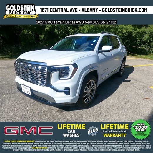 2027 GMC Terrain Denali AWD New SUV Stk 27T32