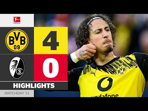With A 4-0-Win Into The UCL! | BORUSSIA DORTMUND - SC FREIBURG | Highlights | MD 31 – Bundesliga