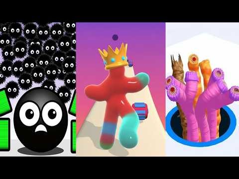 Alien Hole Run VS Hide Ball VS Blob Runner Gameplay