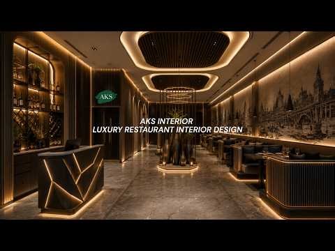 Luxury Restaurant Interior Design | Sketch To Final Render ✨ - AKS Interior