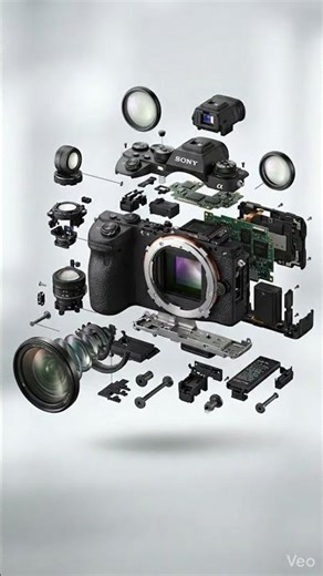 Inside a DSLR Camera 🔥 Ultra Realistic Exploded View Animation (No Camera Movement)