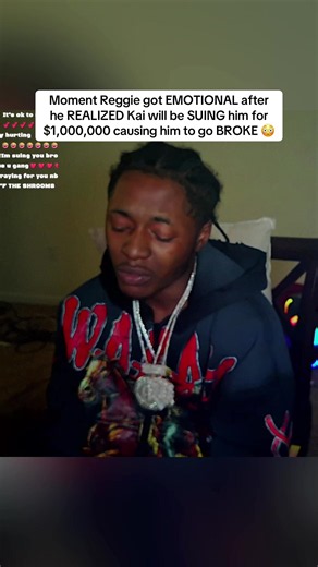 Moment Reggie got EMOTIONAL after he REALIZED Kai will be SUING him for $1,000,000 causing him to go BROKE 😳 #reggie #kaicenat