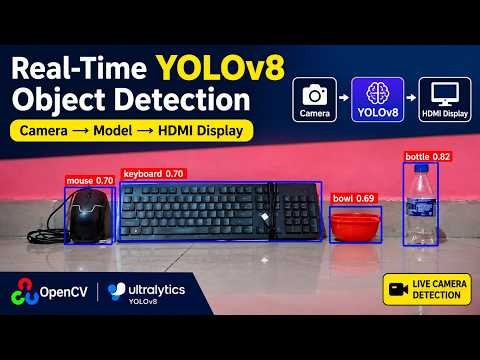 Real Time YOLOv8 Object Detection on an Embedded System Using OpenCV