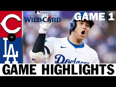 Cincinnati Reds vs Los Angeles Dodgers NL Wild Card Game 1 Highlights (9/30/25) | MLB Highlights