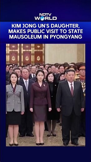 Kim Jong Un's Daughter Makes Public Visit To State Mausoleum In Pyongyang