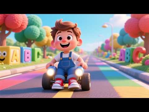 Tiny Wheels ABC Car Learning Song | Alphabet Learning Song for Kids | Fun Educational Nursery Rhyme