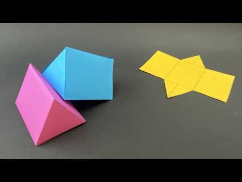 How to make a TRIANGULAR PRISM with paper 📐 (Easy Step-by-Step)