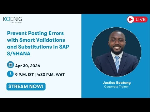 Prevent Posting Errors with Smart Validations and Substitutions in SAP S/4HANA