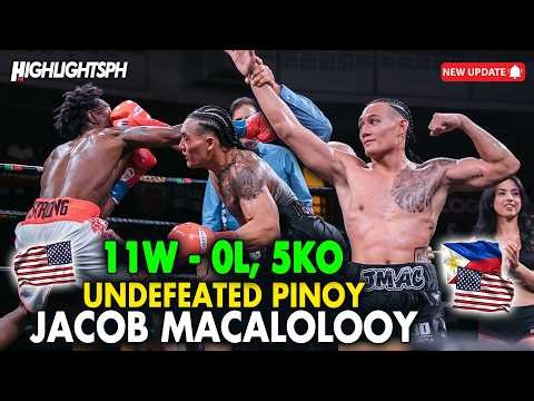 NEW FIGHT: 4TH ROUND KNOCKOUT! (11-0) Pinoy Undefeated Parin sa Laban! 🇵🇭🇺🇸Jacob Macalolooy