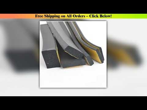 EPDM Self Adhesive Sponge Seal Strip Rubber Black Foam Strong Single-sided Adhesive Soundproof