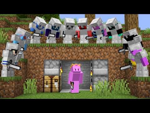 Minecraft Speedrunner VS 10 Hunters