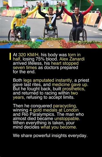He Lost Both Legs at 320 KM/H… Then Won Gold