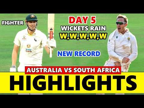 South Africa vs Australia 3rd Test Match Day 5 Highlights 2026 | SA VS AUS