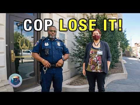 Shocking! Psycho Cop Embarrasses Himself in Harris County 1st Amendment Audit | Corrupt Cops Caught