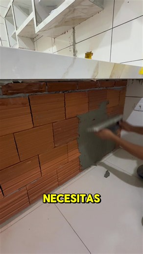 Cocina Moderna de Porcelanato: Construcción Paso a Paso 🛠️