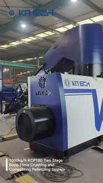 High-Efficiency Plastic Recycling Pelletizing Machine – KCP180 for BOPP Film