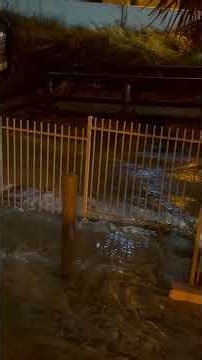 Dramatic Moment Floodwaters SURGE Into Yard As Hurricane Isaias Closes In #shorts
