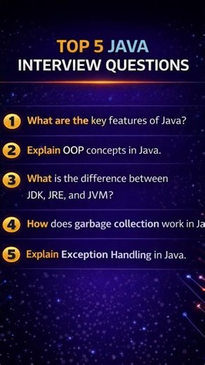 Top 5 Java Interview Questions You Must Know 🚀