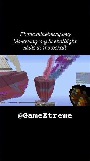 Mastering Fireball Fight Skills in Minecraft 🔥💥 #gamerfleet #comedyeffect #minecraft #gaming