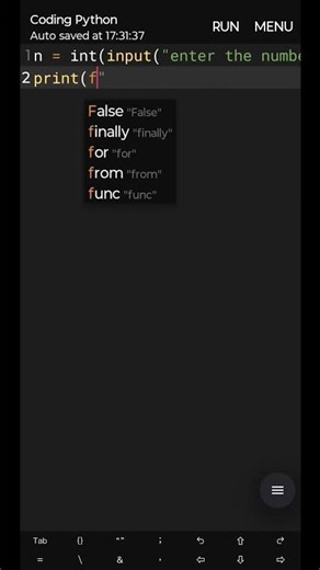 python find square and cube program.