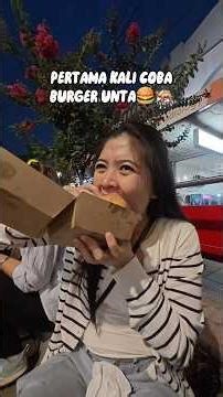 PERTAMA KALI COBA BURGER UNTA🍔🐫 #sydney #australia #sydneyaustralia #aviranisha