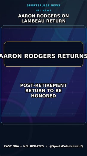 Aaron Rodgers on Lambeau Return