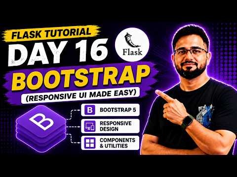 Flask Tutorial #16 - Bootstrap | Add Bootstrap with CDN & Local Files