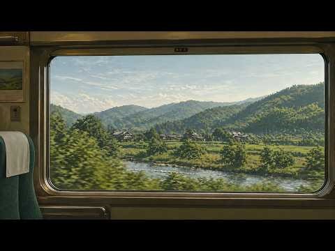 Relaxing Train Ride ASMR 🌿 | Train Window Scenery for Sleep, Study & Relaxation (1 Hour)