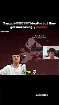 Jynxzi Minecraft Deaths But they Get Increasingly DUMBER... 😂😂 #jynxzi #epicfails #lol #twitch