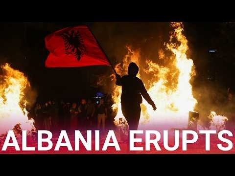 Albania's leader refuses to resign as student riot rampage tears the country apart